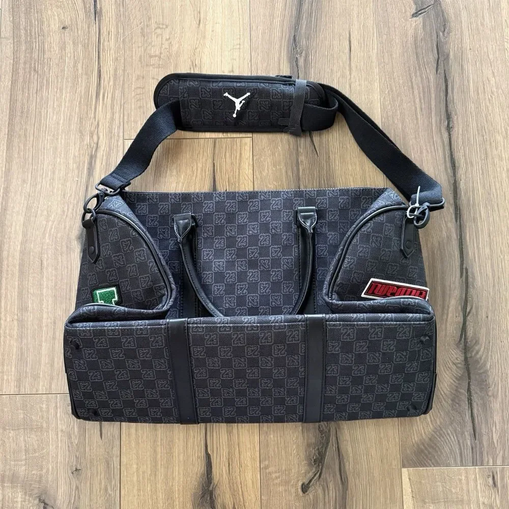 Nike Jordan Monogram Champion Luxury 25L Duffle Bag MM9157-023 Size Medium NEW